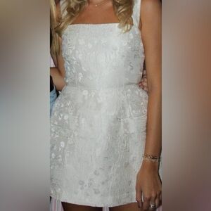 Amanda Uprichard Bethany Romper (White)